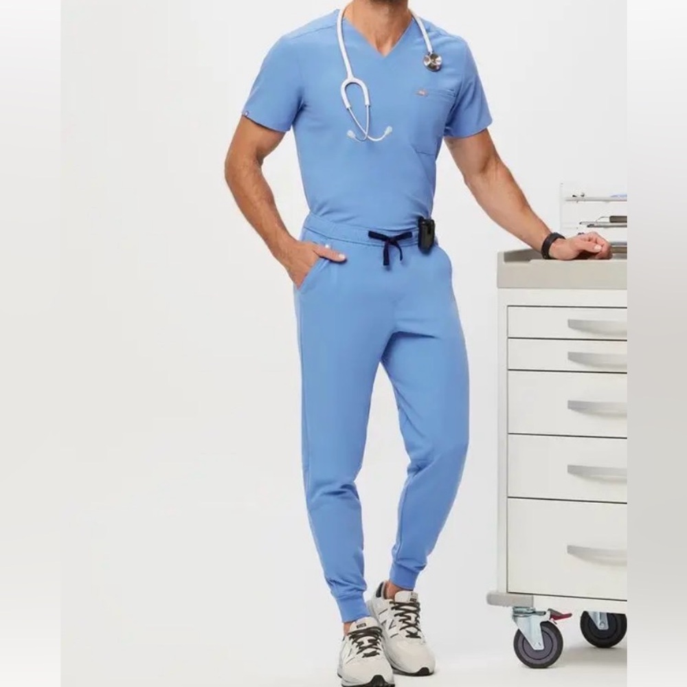 Figs Men's Ceil Blue Scrub Set